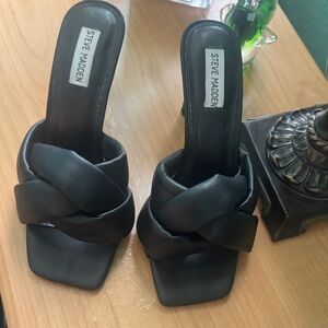 Steve Madden Black Heeled Sandals